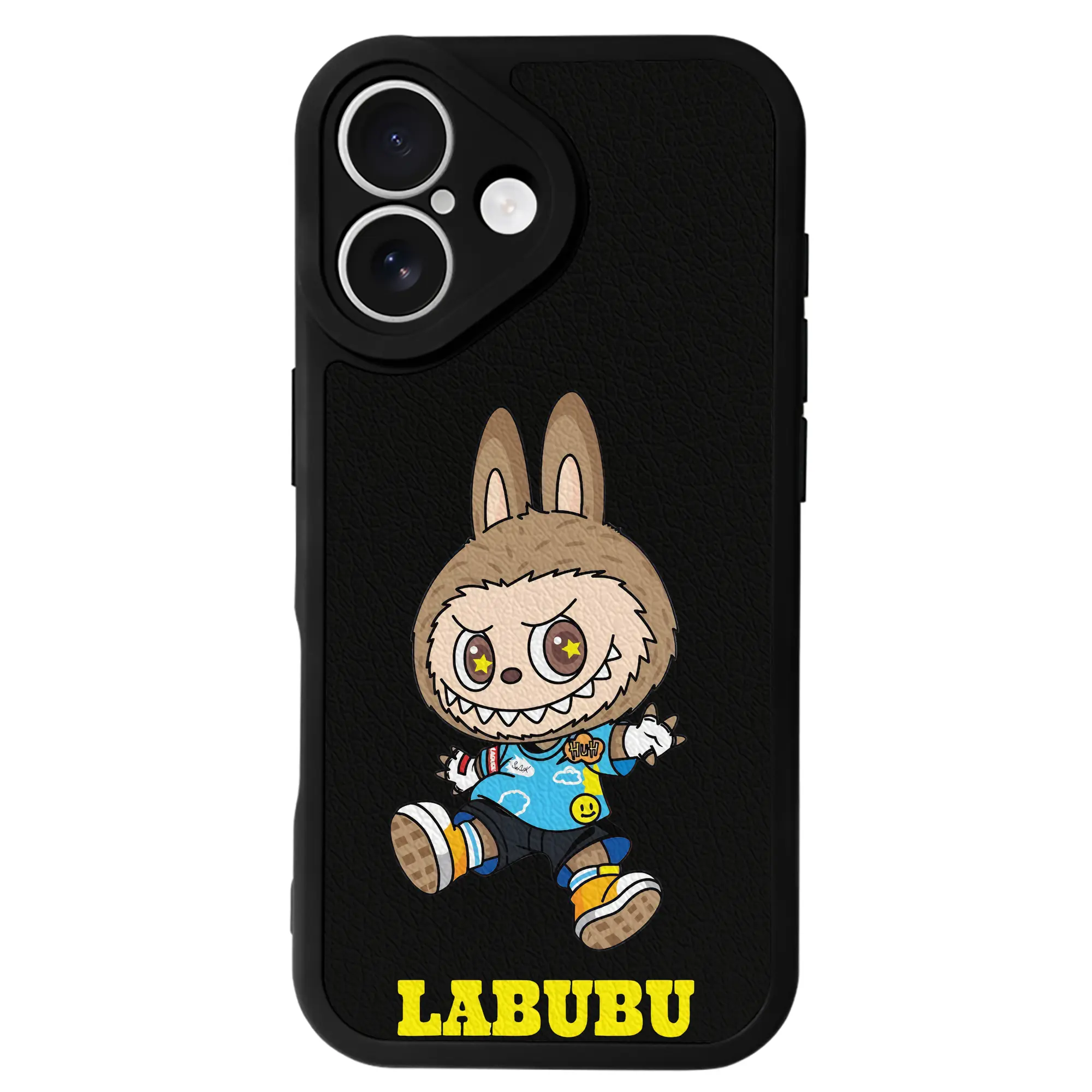 ラブブ グッズ モココ - IPhone 16シリーズ対応 ・ シリコンスマホケース ・ レザー調 ・ 高精度フィット ・ 耐衝撃 ・ ワイヤレス充電対応 ・ 精密カット